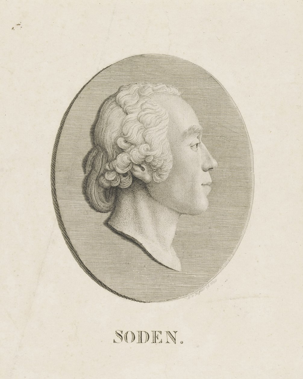Friedrich Julius Heinrich Graf von Soden na cestě do Sassanu 1754-1831, 1800. od Abraham Wolfgang Küffner