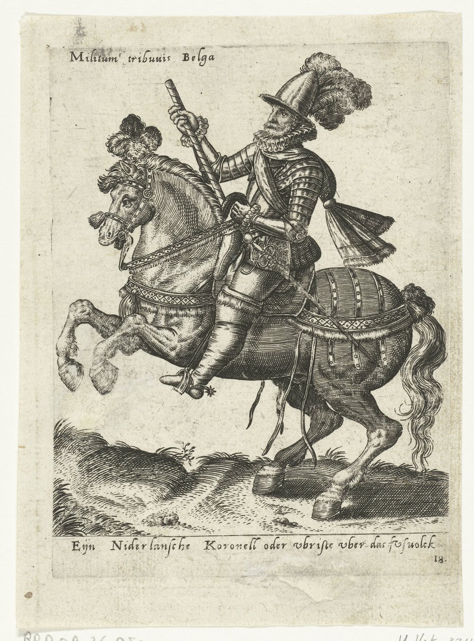 Velitel holandského jezdce od Abraham de Bruyn (attributed to)