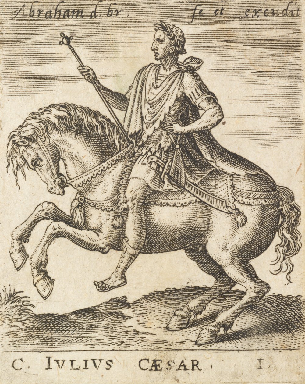 C. Julius Caesar z Dvanáct Caesarů na koni, c1565-1587. od Abraham de Bruyn