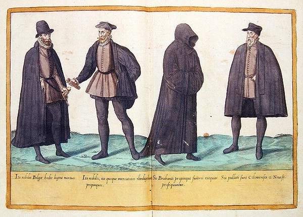 Kostýmy ze šestnáctého století z „Omnium Poene Gentium Imagines“, vydané v Kolíně nad Rýnem od Abraham de Bruyn