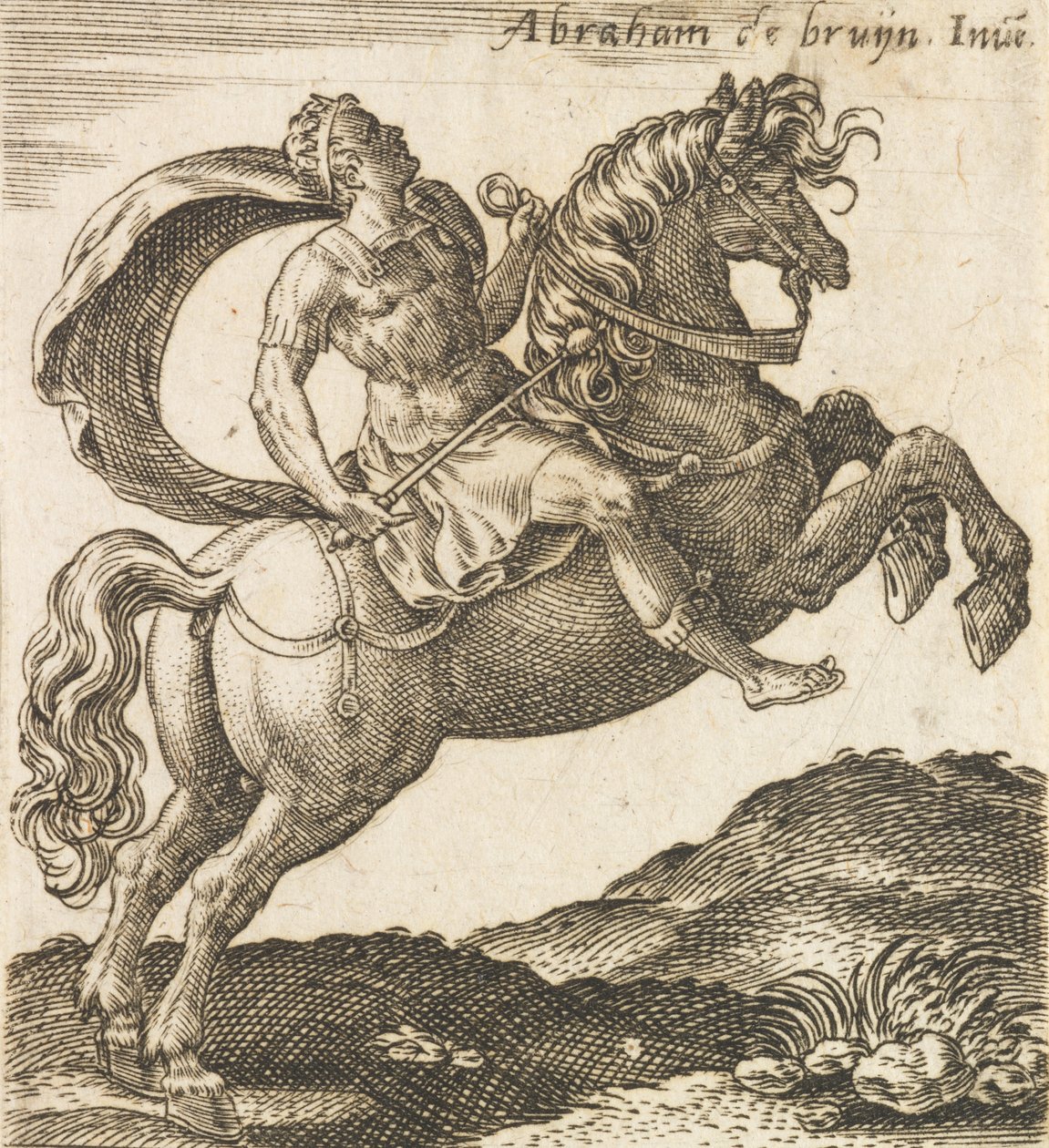 Titus Vespasianus z Dvanácti Caesarů na koni, ca. 1565-1587, ca. 1565-1587. od Abraham de Bruyn