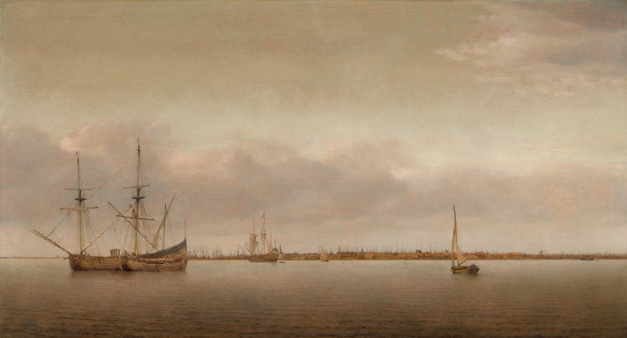 Pohled na Hoorn od Abraham de Verwer