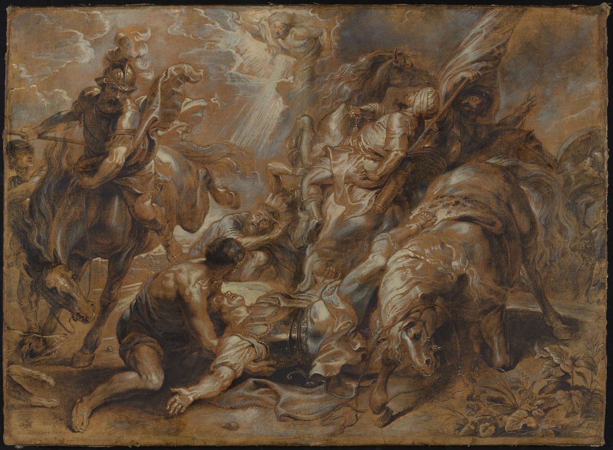 Obrácení svatého Pavla od Abraham van Diepenbeeck after Peter Paul Rubens