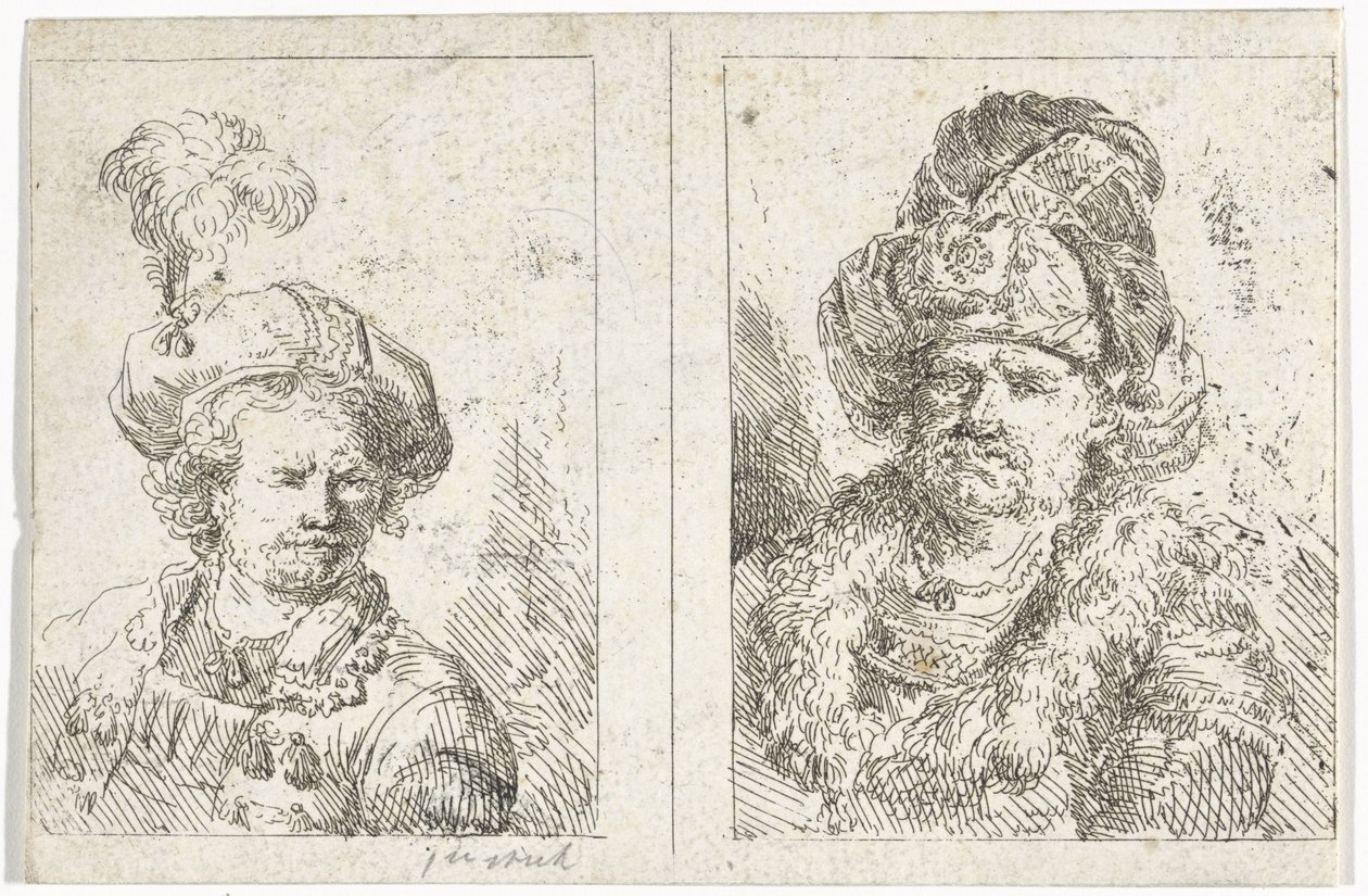 Dvě mužské poprsí od Abraham van Strij (I)