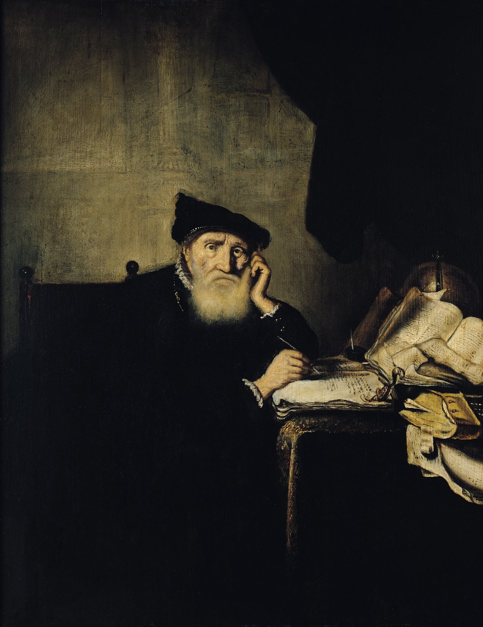 Filozof ve své studii od Abraham van den Hecken
