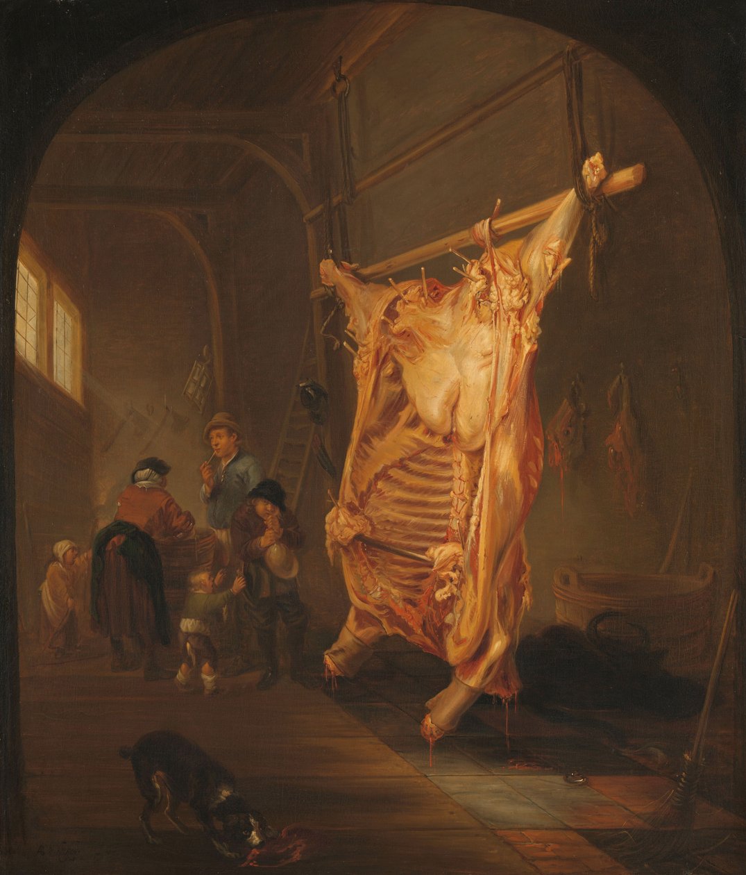 Zabitý vůl, 1635-55 od Abraham van den Hecken