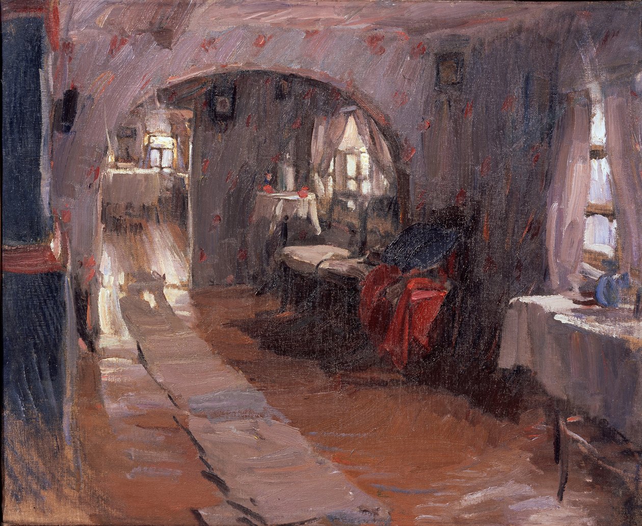 Ve venkovském domě, 1914 od Abram Efimovich Arkhipov