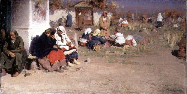 Radonice Před mší od Abram Efimovich Arkhipov