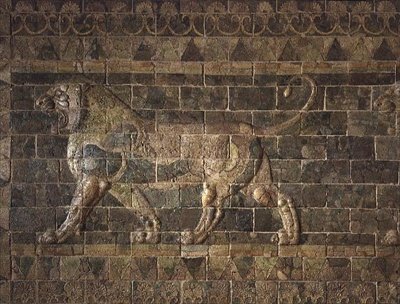 Lev z paláce Artaxerxa II (asi 404-358 př. n. l.) Susa (smaltované cihly) od Achaemenid