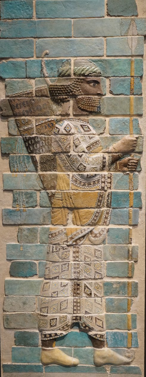 Perský lučištník Achaimenovská říše, 510 př. n. l. (glazovaná cihla) od Achaemenid