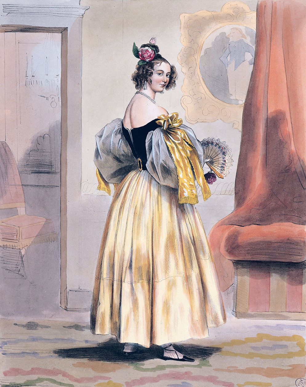 Půlnoc, 1830-48 od Achille Devéria