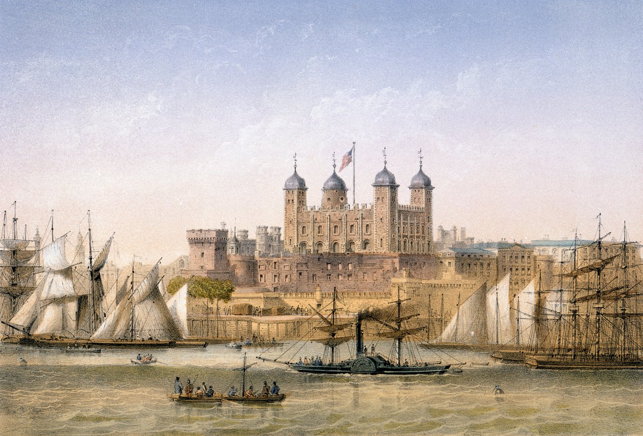 Tower of London, kolem roku 1862 od Achille Louis Martinet