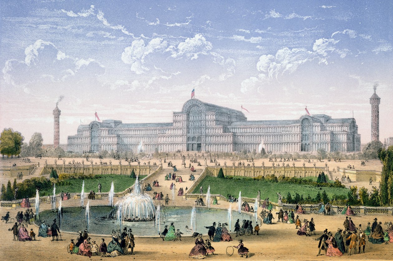 Crystal Palace, Sydenham, kolem roku 1862 od Achille Louis Martinet