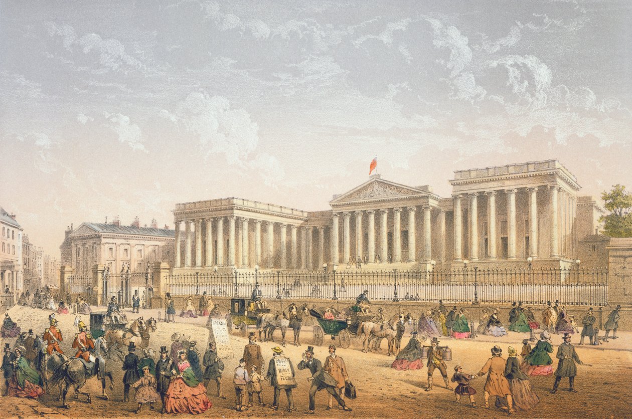 Britské muzeum, kolem roku 1862 od Achille Louis Martinet
