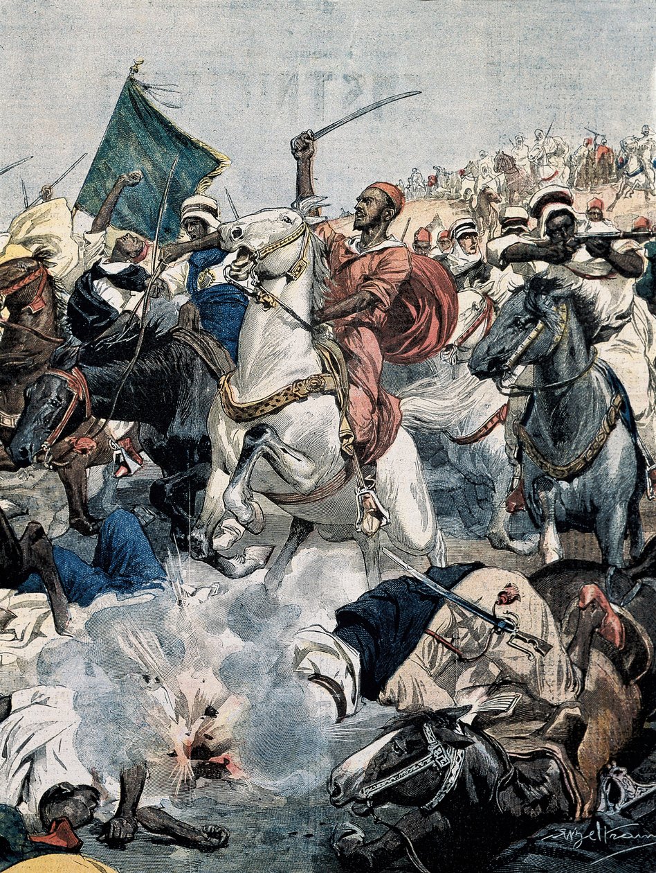 BELTRAME, Achilles (1871-1945). Válka v Maroku. Rebelové znovu zaútočí na Casablancu, ale jsou zabiti francouzským dělostřelectvem od Achille Beltrame