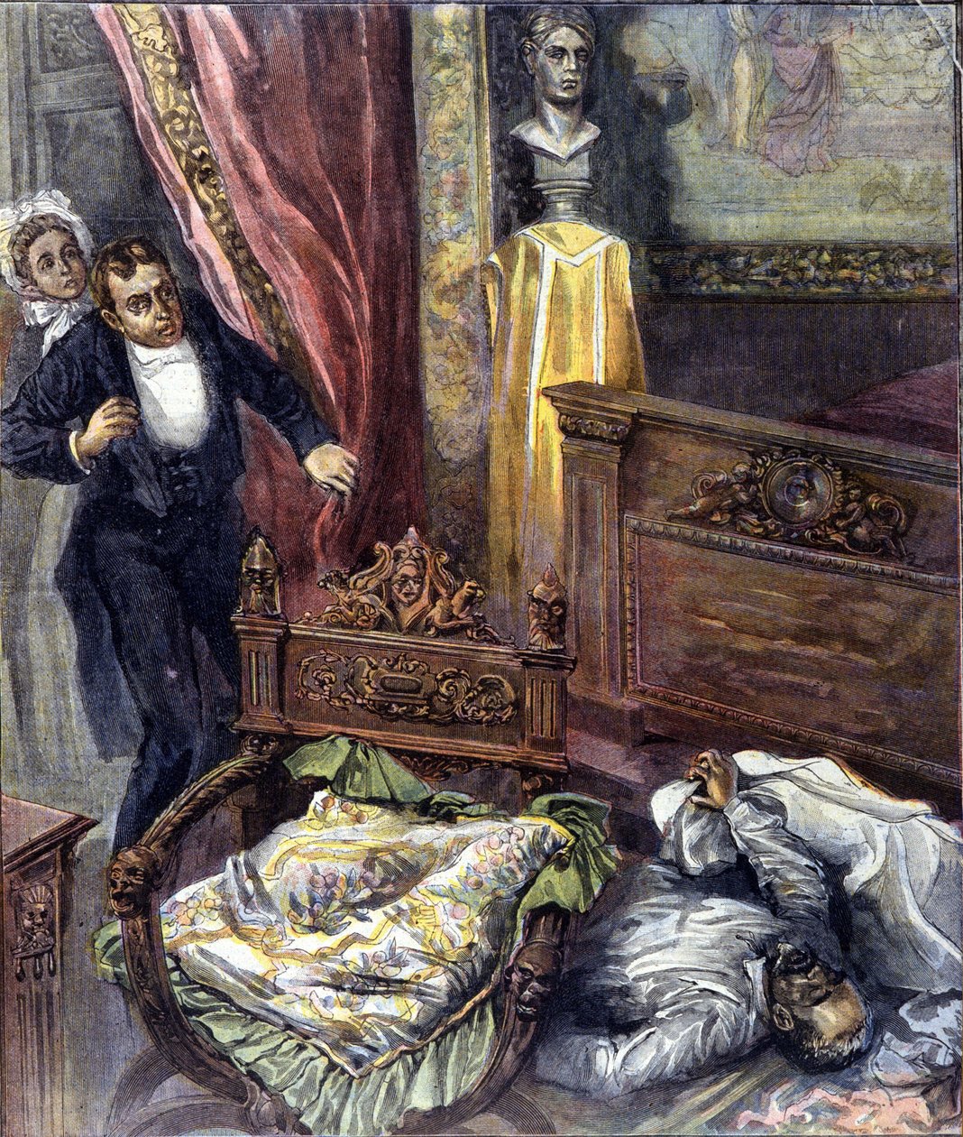 Emile Zola zemřel v roce 1902 (1840 - 1902) francouzský spisovatel. od Achille Beltrame