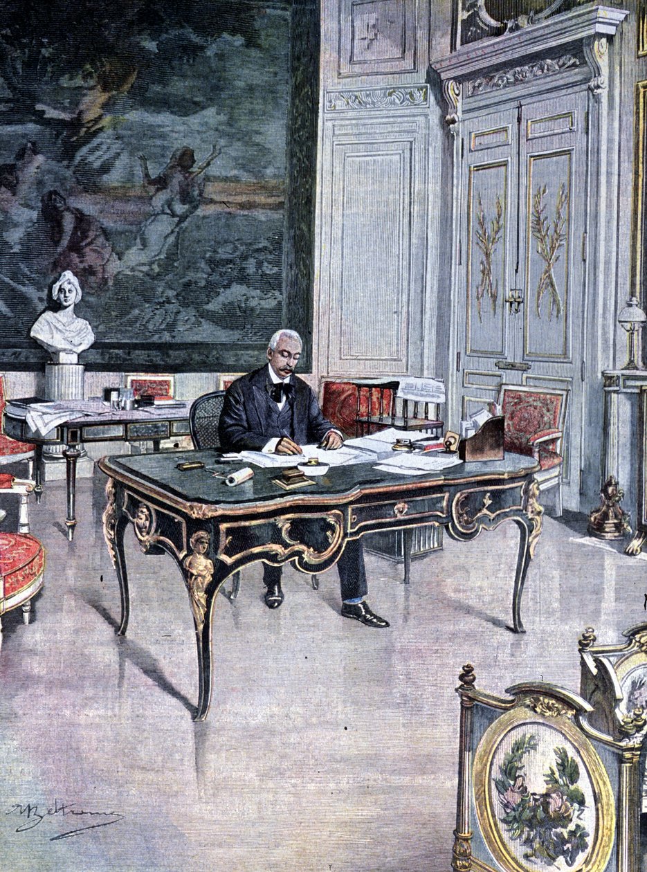 Prezident Francouzské republiky Félix Faure v roce 1899 Ilustrace Achille Beltrame od Achille Beltrame
