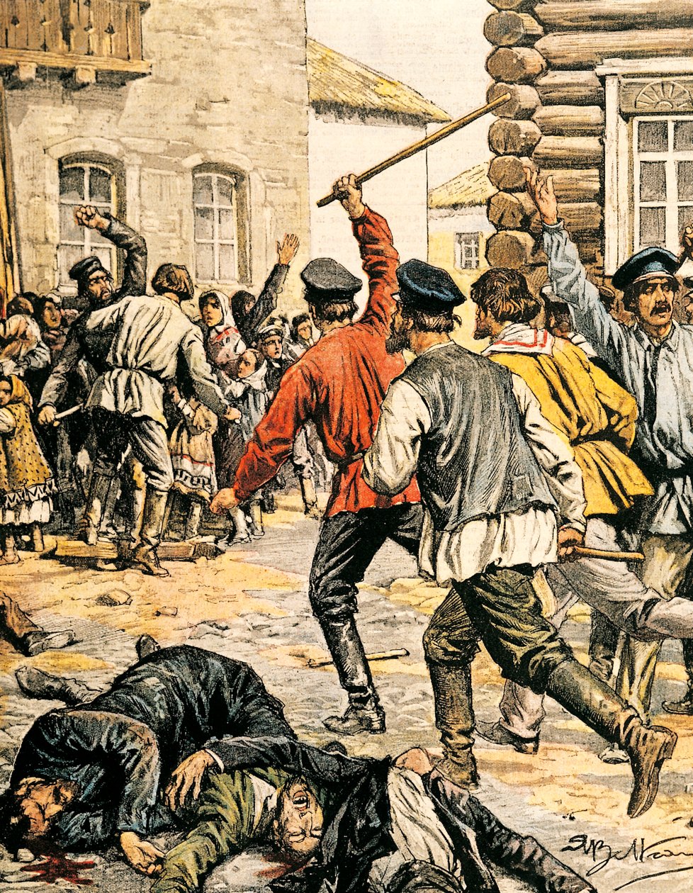 Scéna antisemitismu v Rusku od Achille Beltrame