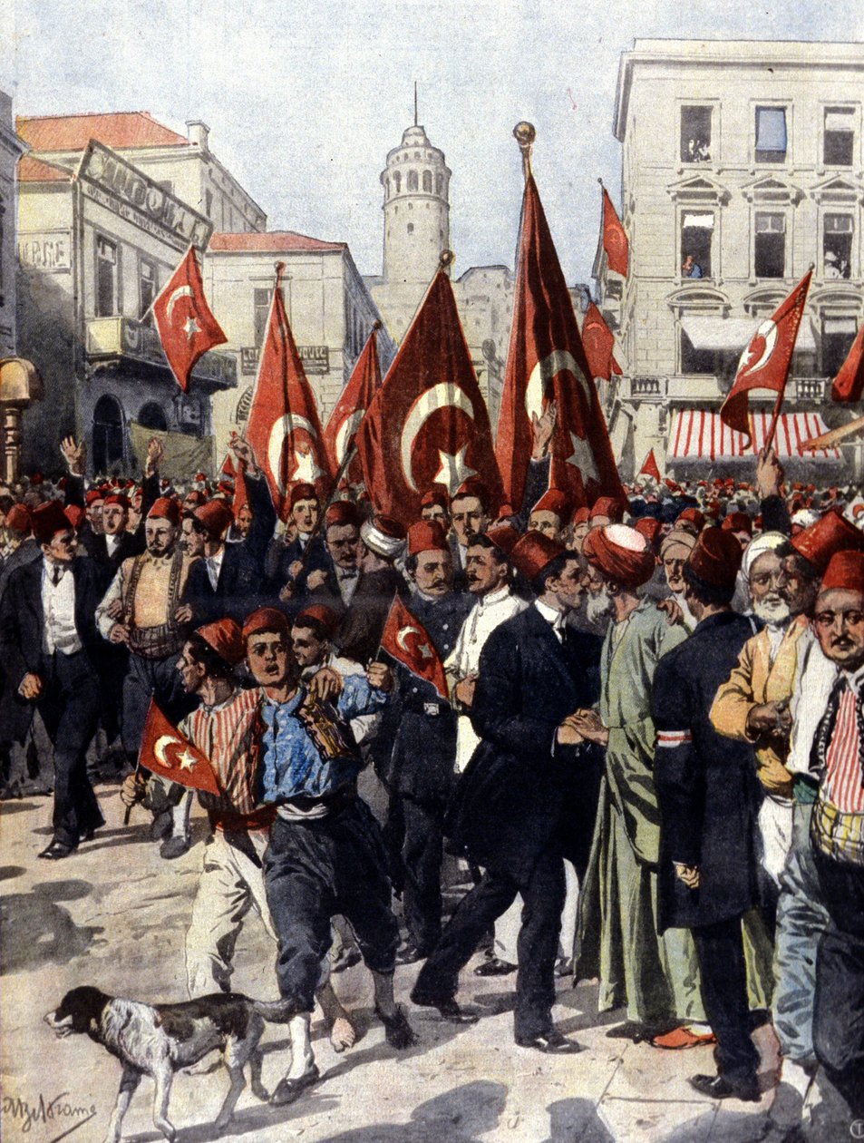 Sultán Abdulhamid II od Achille Beltrame