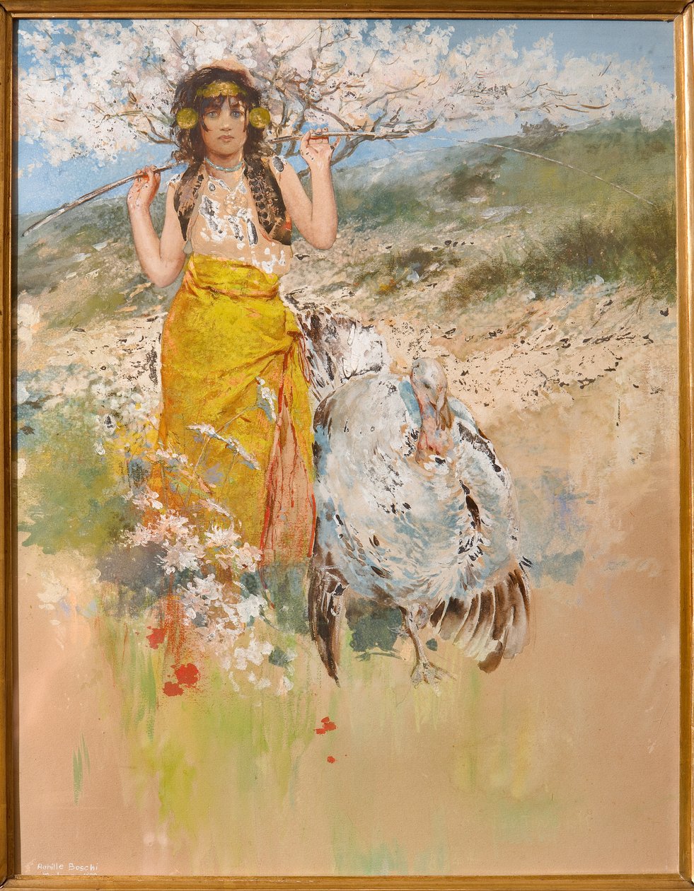 Strážce krocanů od Achille Boschi
