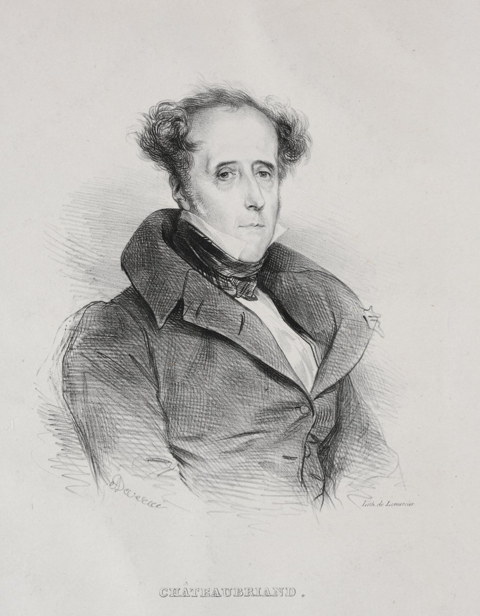 Francois René Auguste Victome de Chateaubriand od Achille Devéria