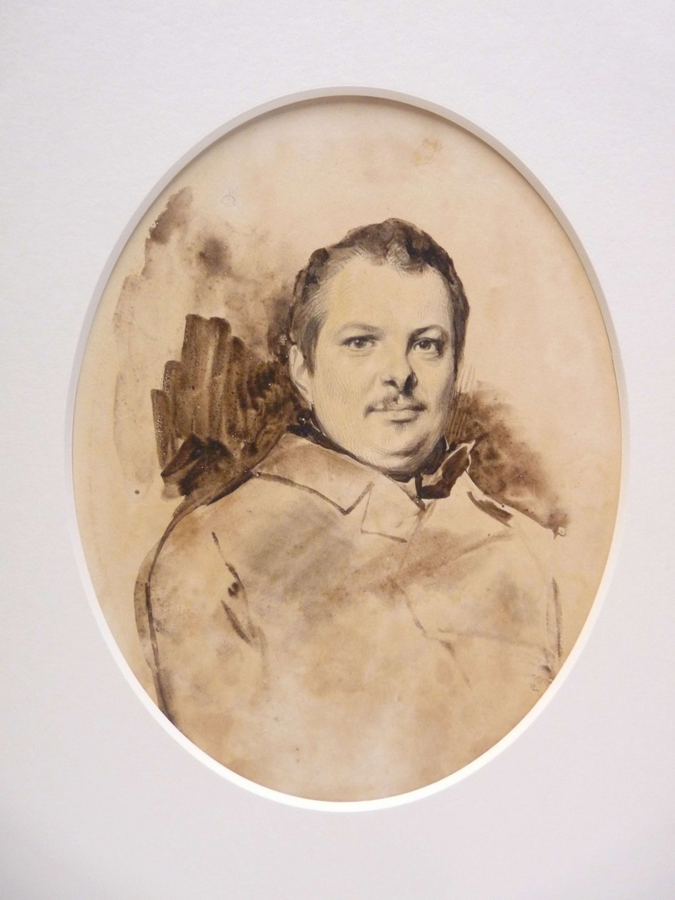 Portrét Honoré de Balzac 1799-1850, c. 1829. od Achille Devéria
