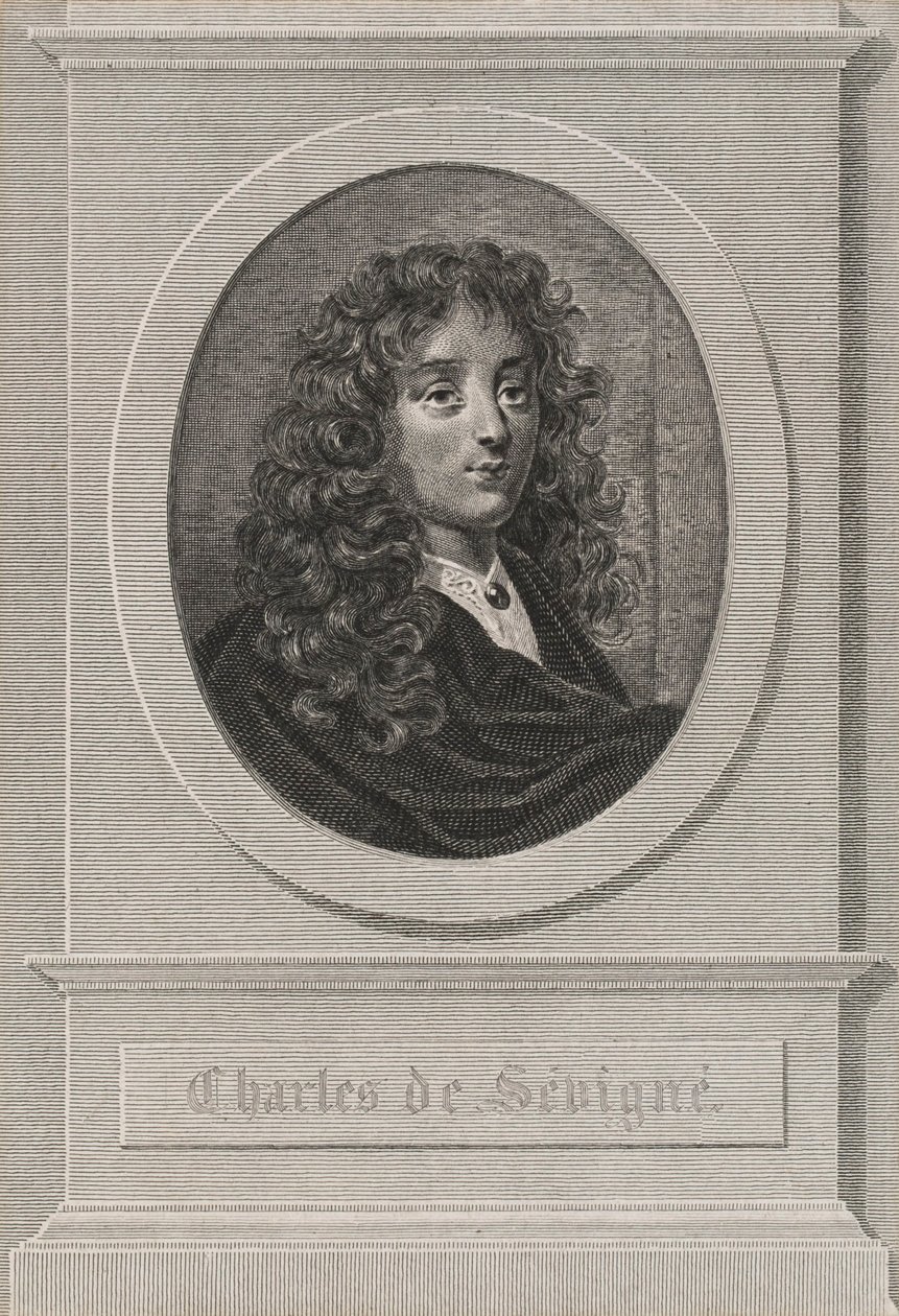 Portrét Charlese de Sévigné od Achille Devéria