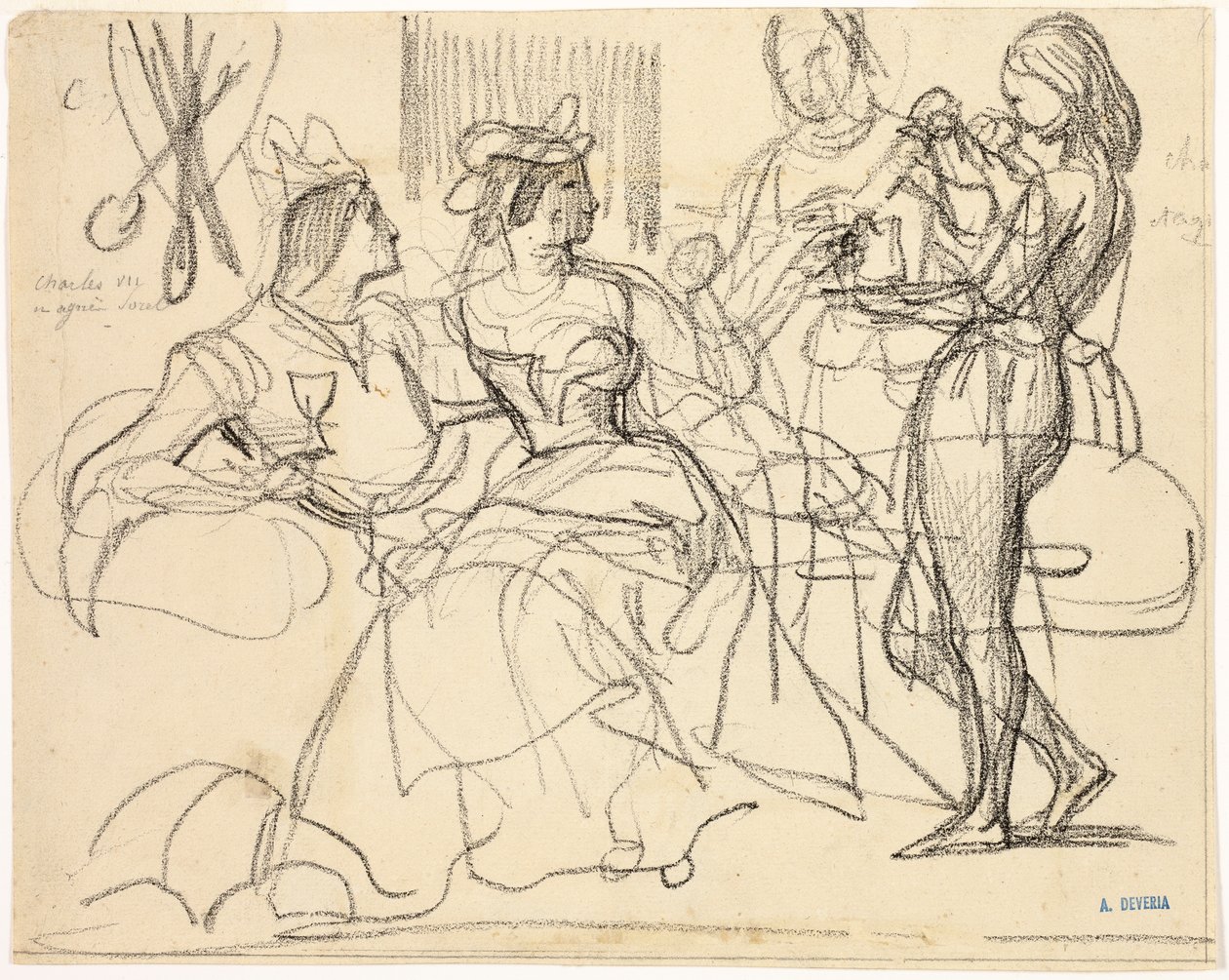 Studie od Achille Devéria