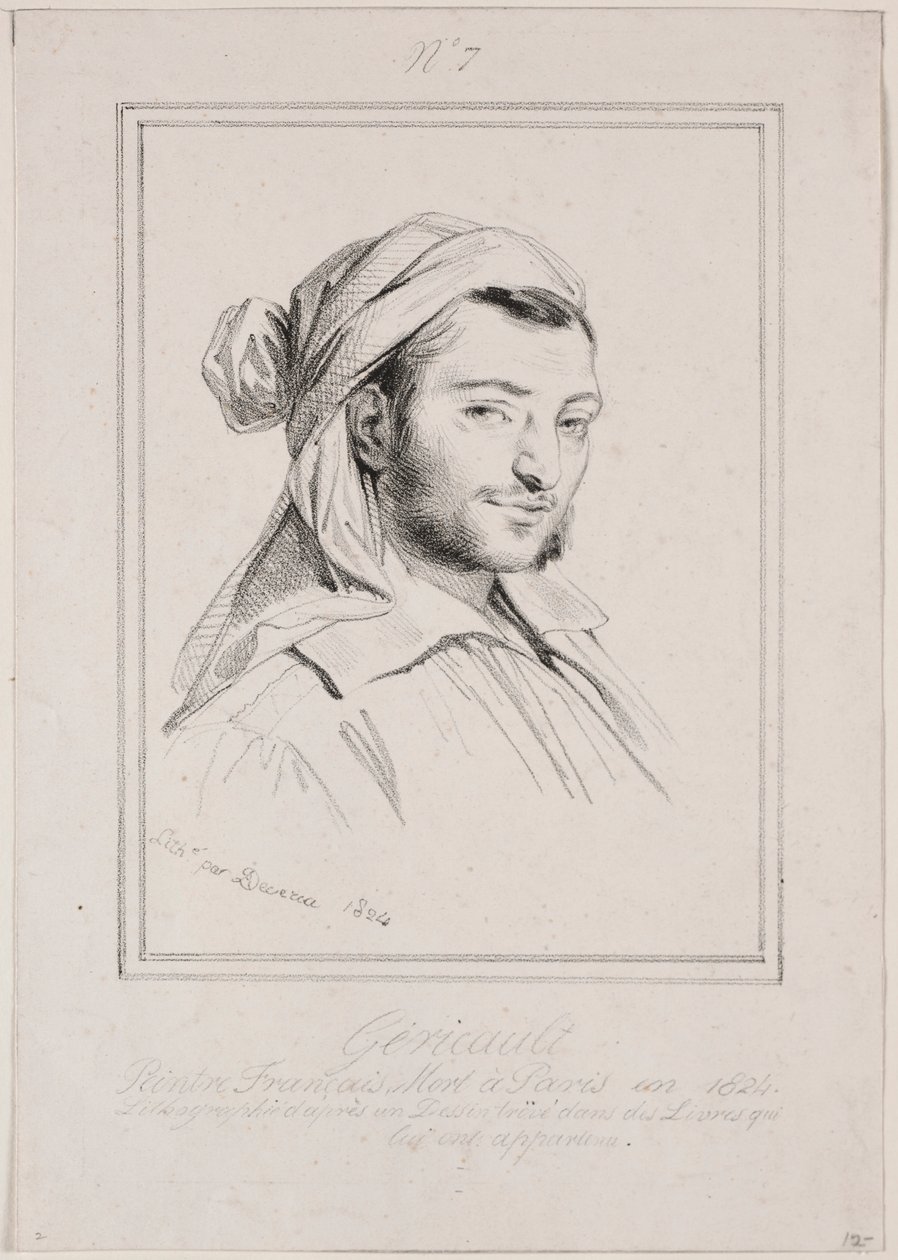 Theodore Gericault, 1824. od Achille Devéria