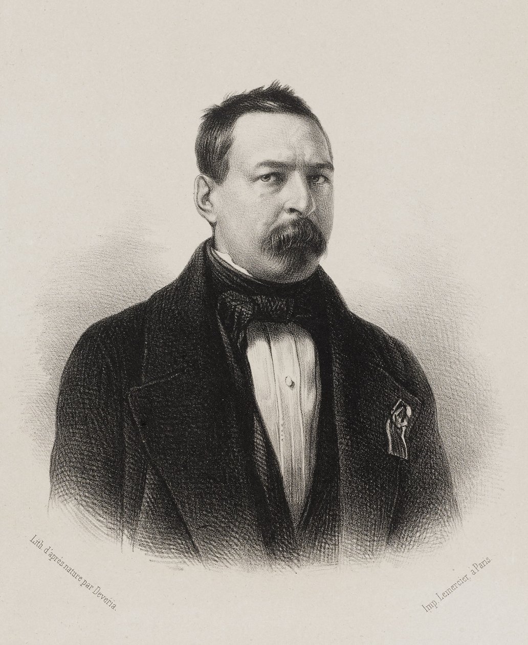 Národní shromáždění, galerie zástupců lidu - Toussaint Bravard od Achille Devéria