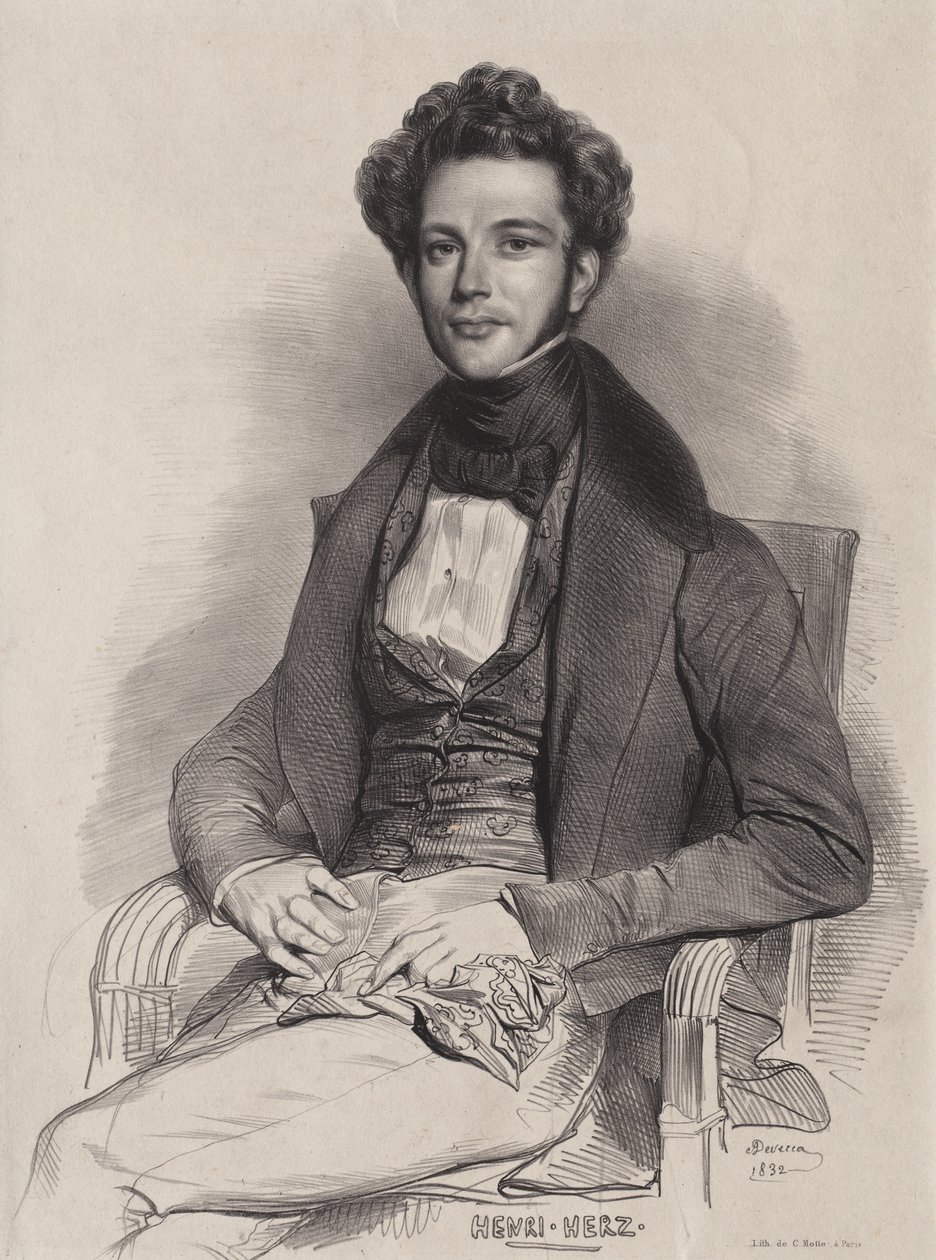 Henri Herz, klavírista od Achille Devéria