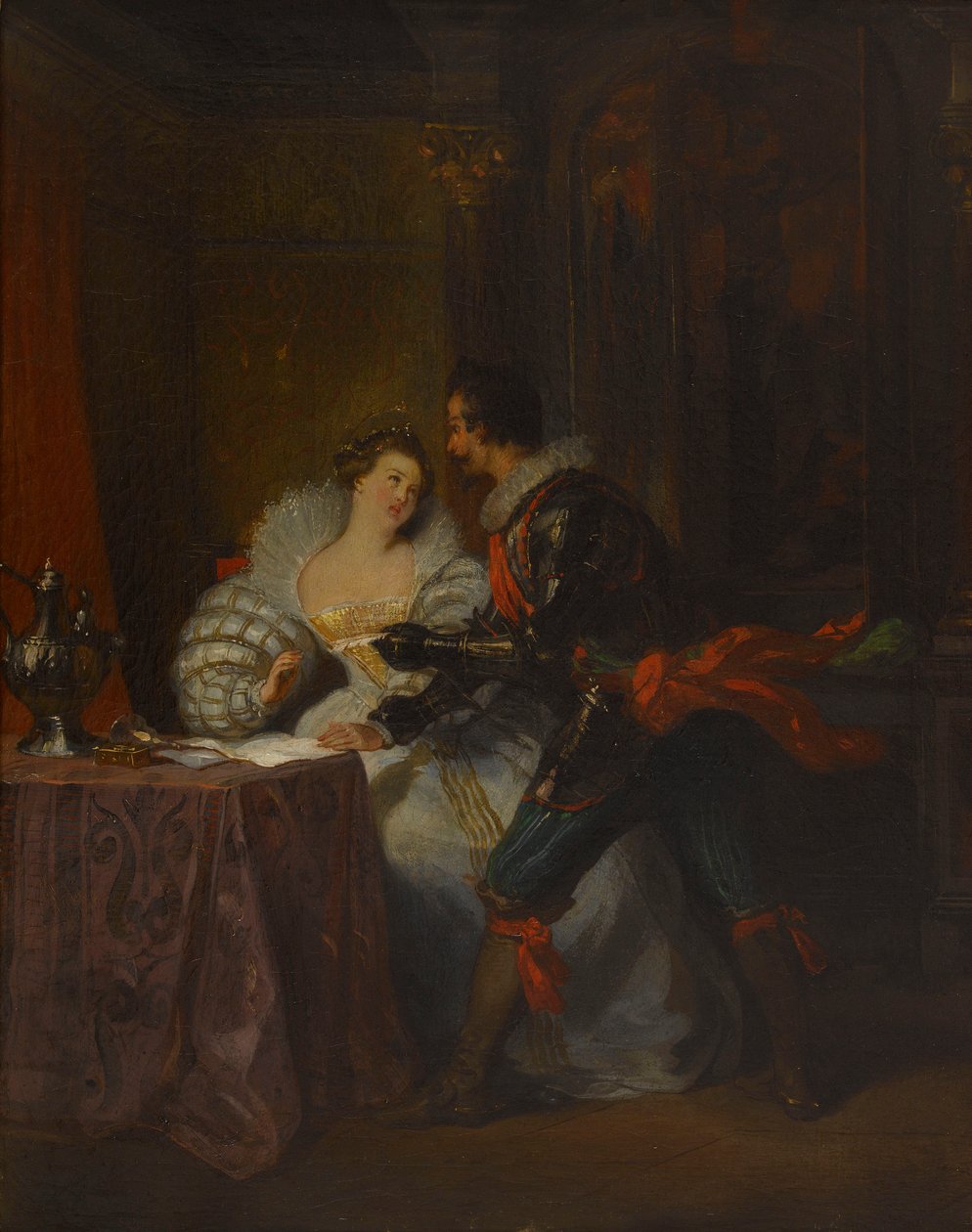 Le Duc et la Duchesse de Guisse. Po Jindřichu III. a jeho dvorech od Alexandra Dumase, 1829. od Achille Devéria