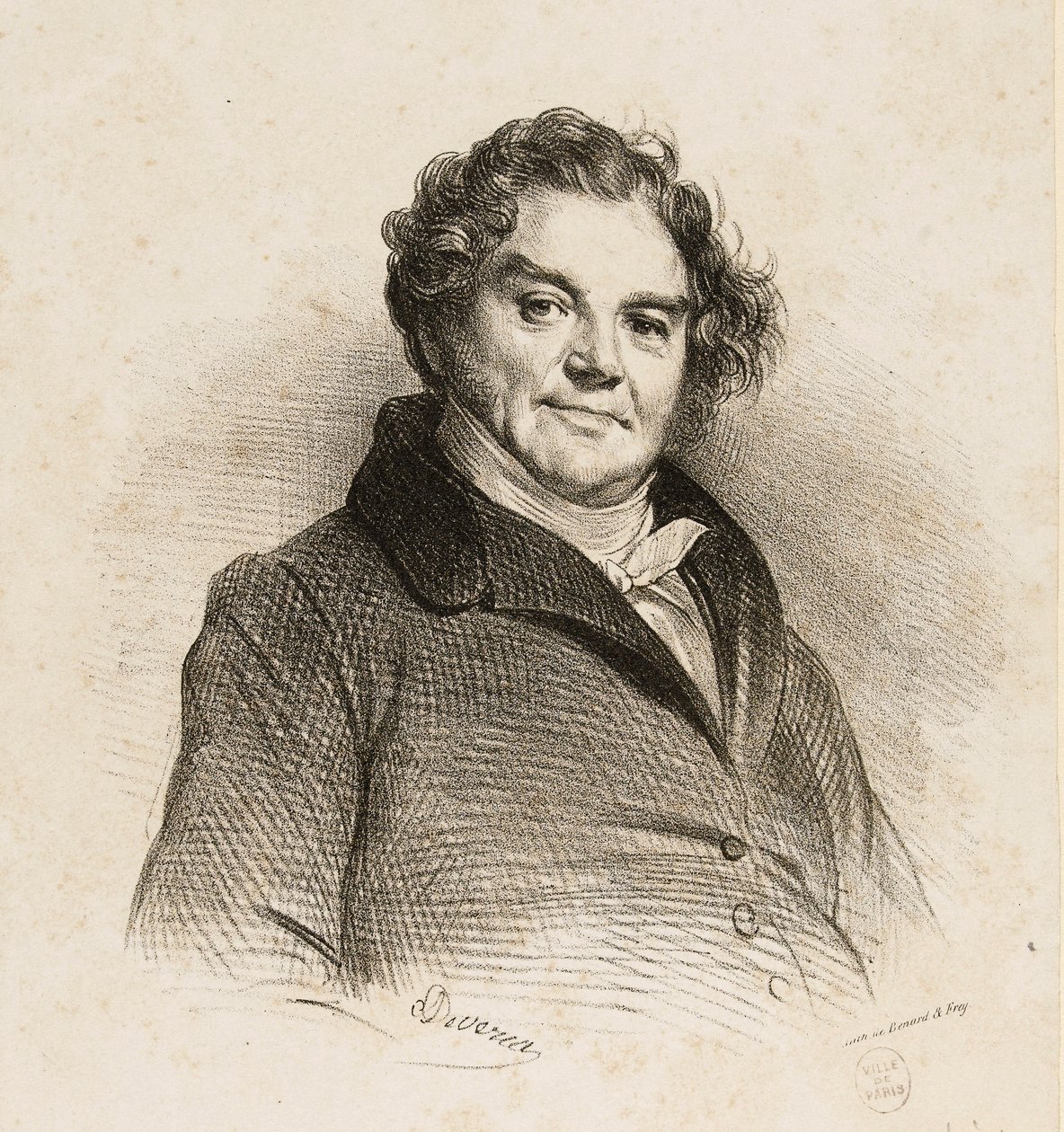 Portrét Eugèna Vidocqa (1775-1857), dobrodruha a šéfa bezpečnostní policie. od Achille Devéria