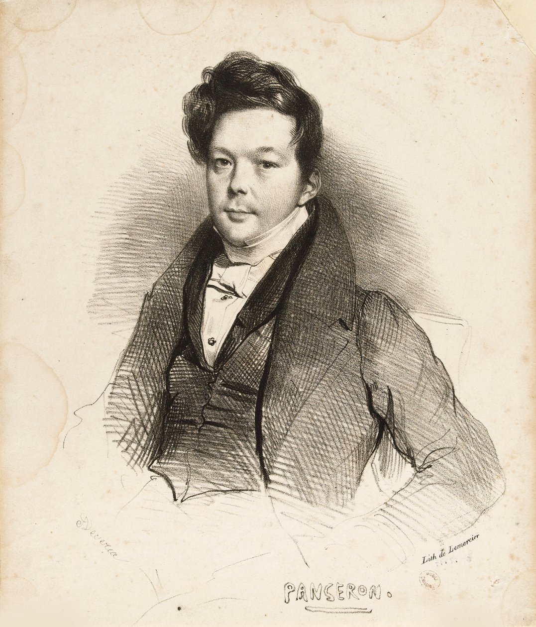 Portrét skladatele Auguste-Mathieu Panserona 1796-1859, 1832. od Achille Devéria