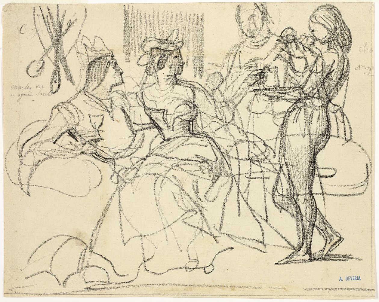 Studie od Achille Devéria
