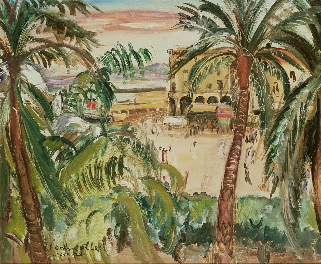 Alžír, náměstí Government House od Achille Emile Othon Friesz