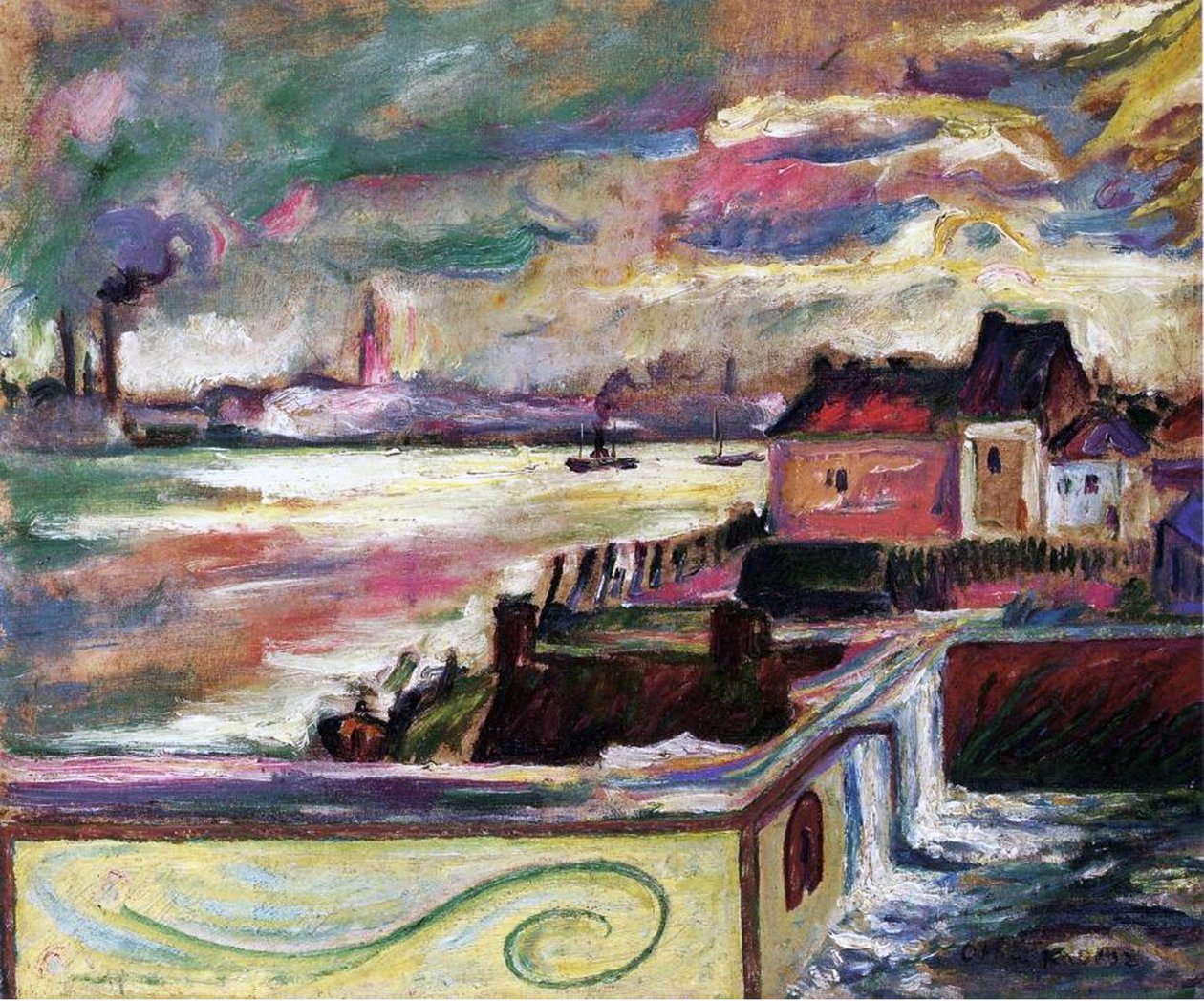 Antverpy, kolem roku 1906 (olej na plátně) od Achille Emile Othon Friesz