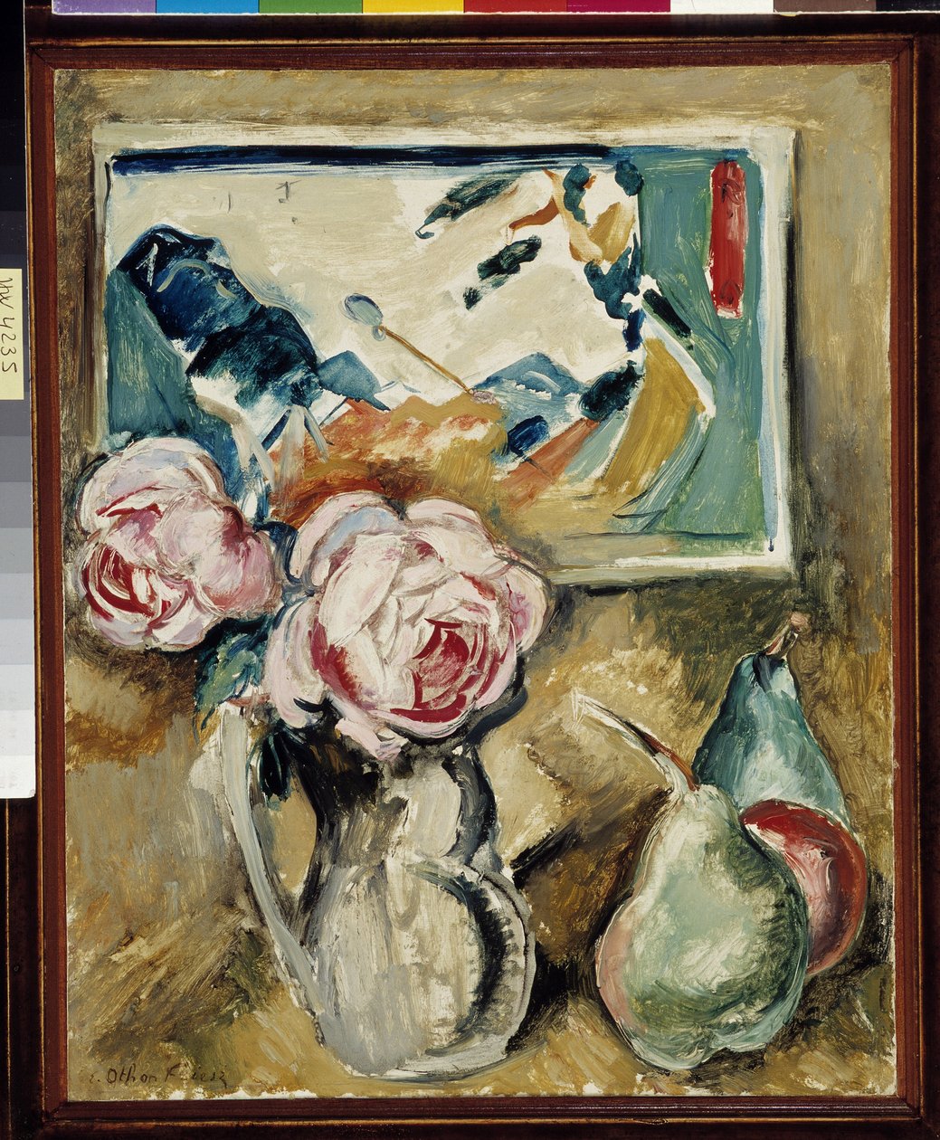 Plavé zátiší na obraze „Makové pole“ od Achille Emile Othon Friesz
