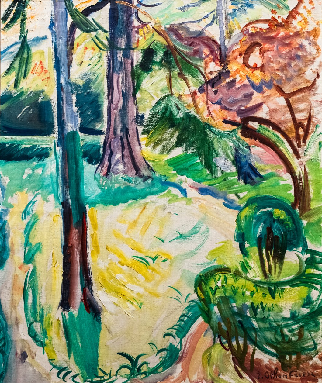 Zahrada v Honfleuru od Achille Emile Othon Friesz