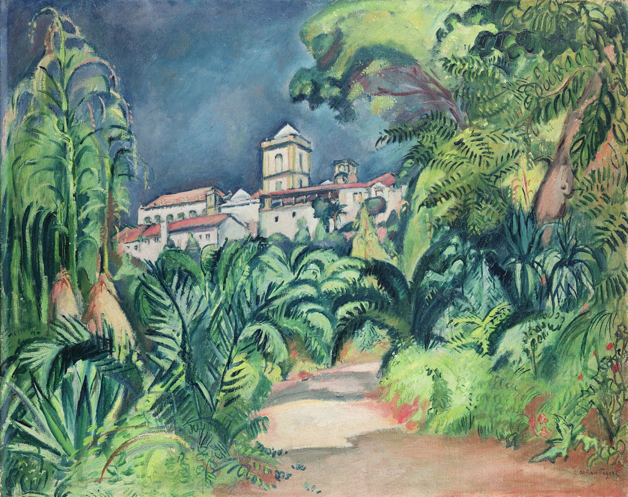 Zahrady univerzity v Coimbře, Portugalsko od Achille Emile Othon Friesz