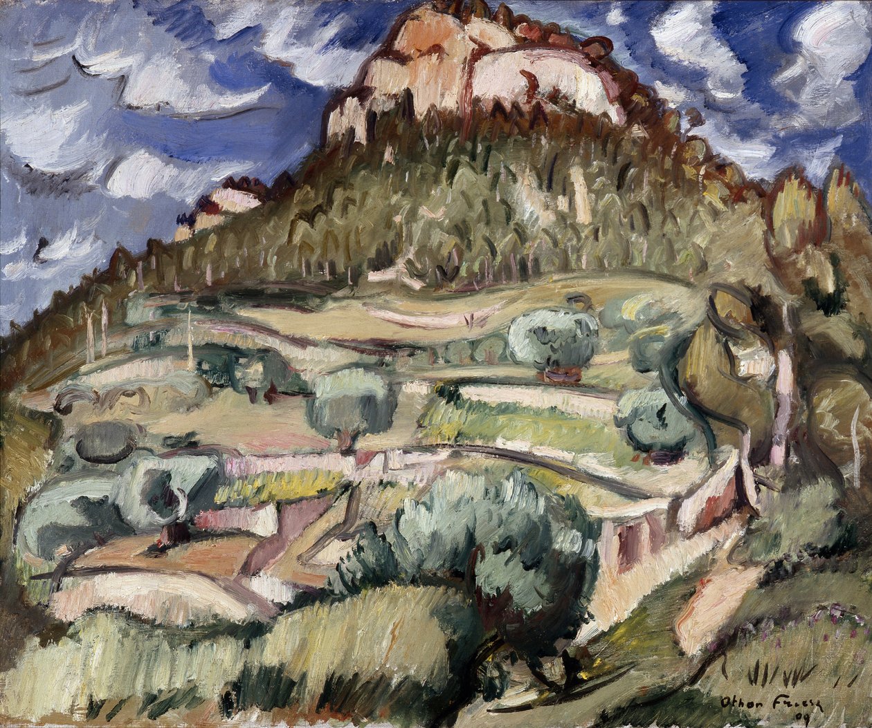 Baou du Redon a Cassis. Obraz Achille-Emile (Achille Emile) Othon Friesz (1879-1949) od Achille Emile Othon Friesz