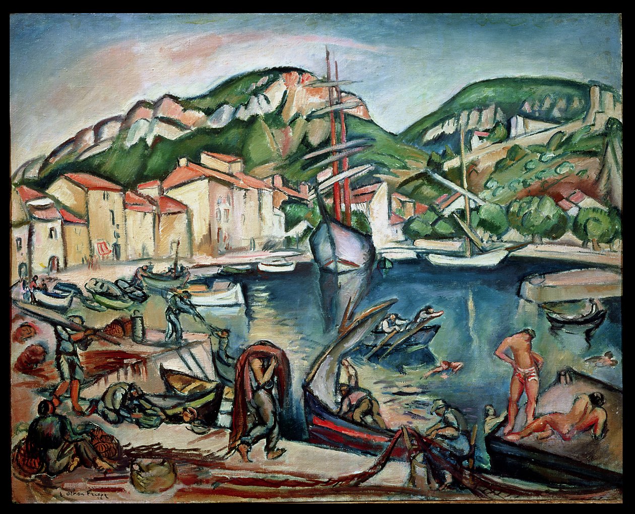 Přístav Ciotat (olej na plátně) od Achille Emile Othon Friesz