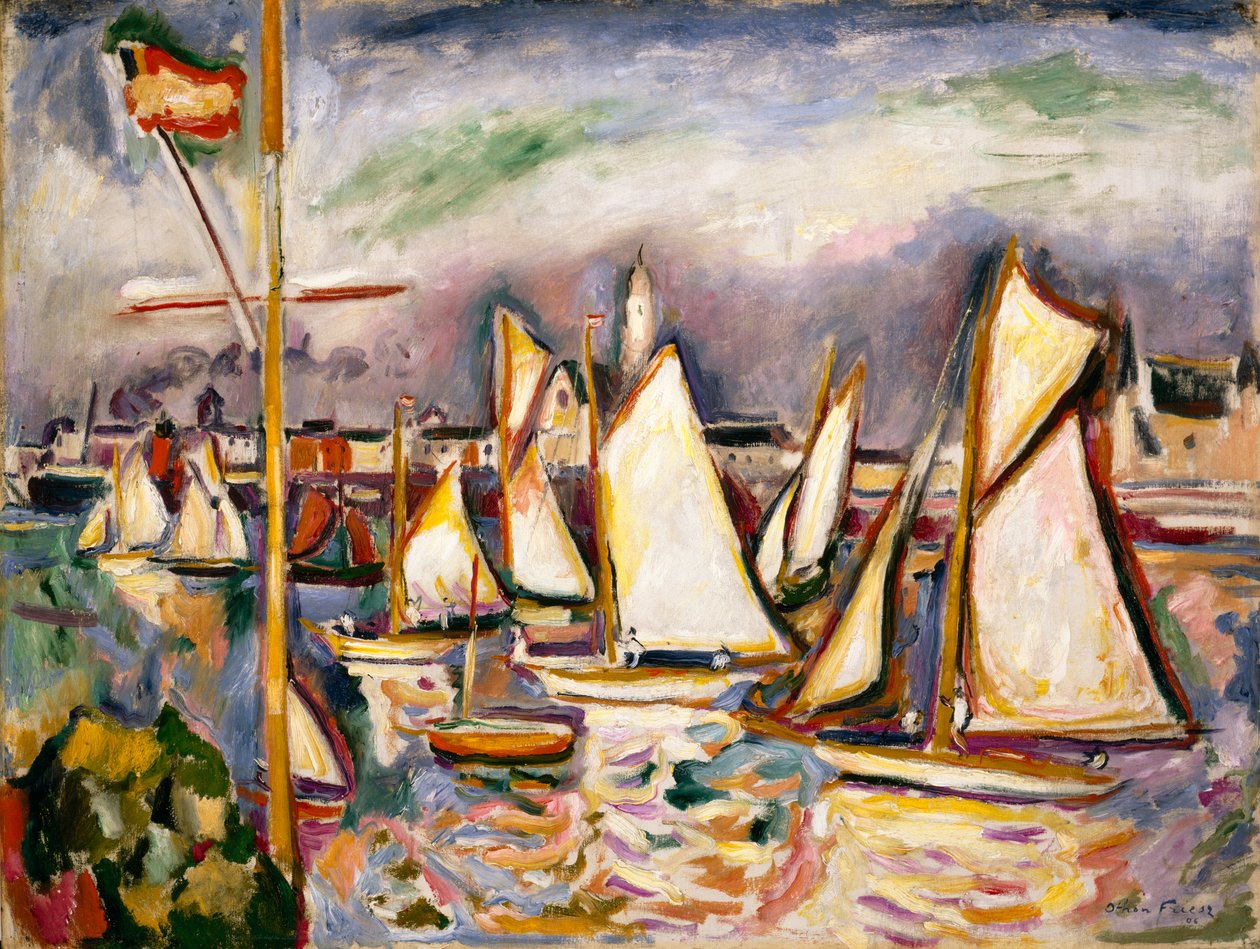 Regata v Antverpách od Achille Emile Othon Friesz