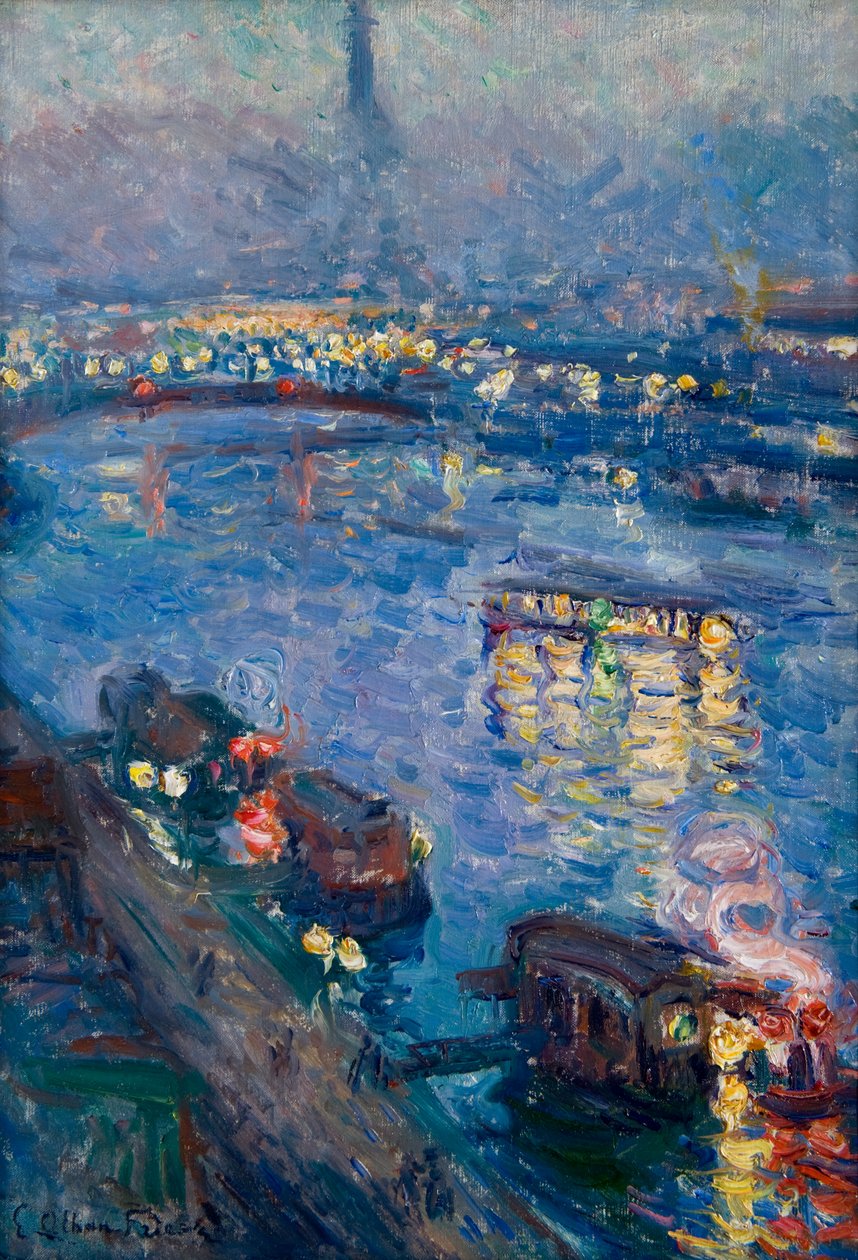 Seina v Paříži - Pont de Grenelle od Achille Emile Othon Friesz