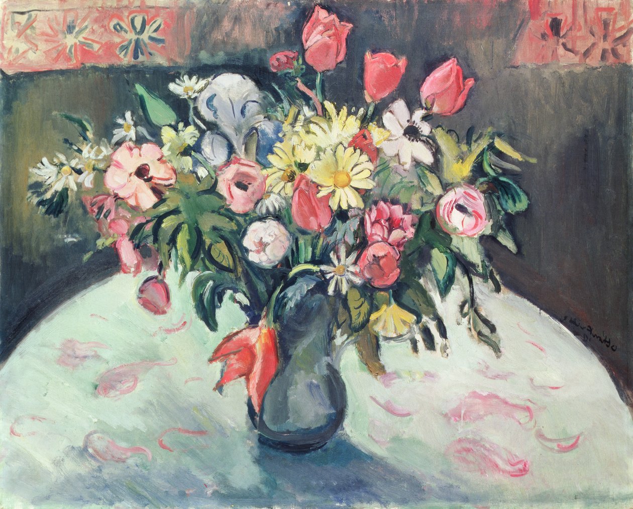 Tulipány a Marguerites od Achille Emile Othon Friesz