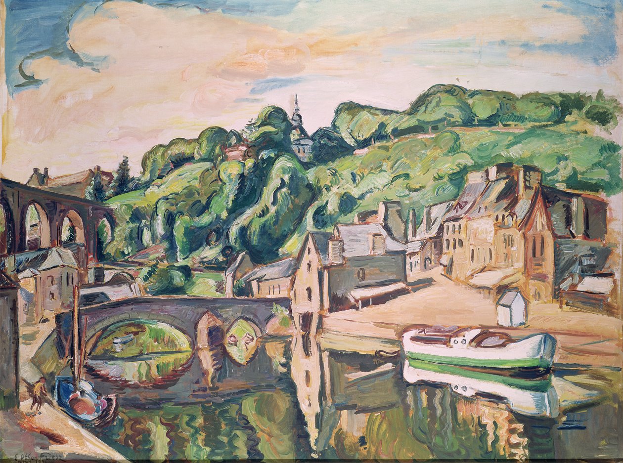 Pohled na Dinan (olej na plátně) od Achille Emile Othon Friesz