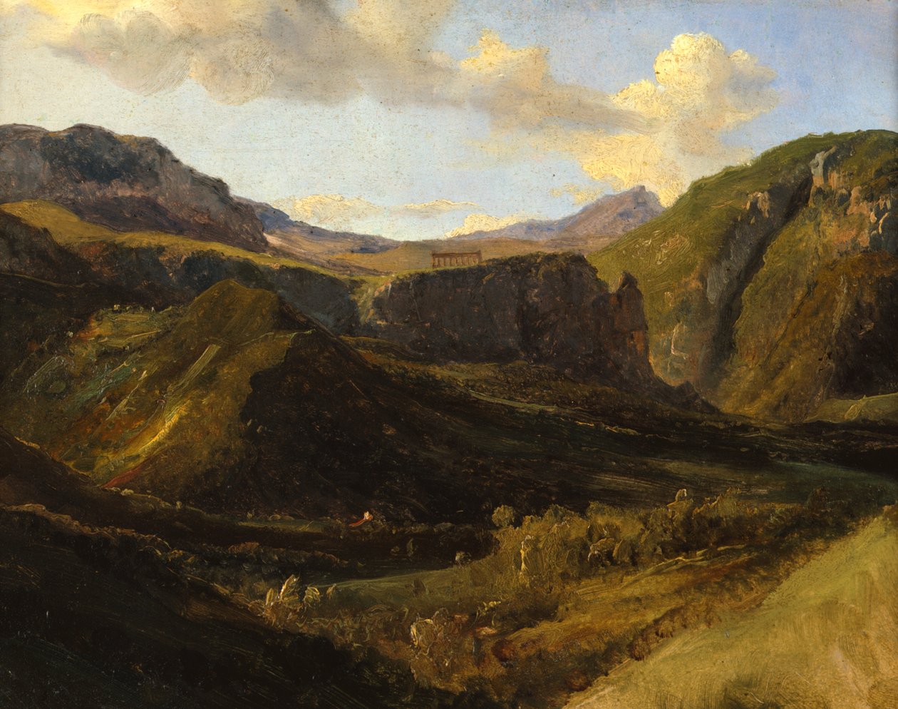 Chrám Segeste, c1810-1822 od Achille Etna Michallon