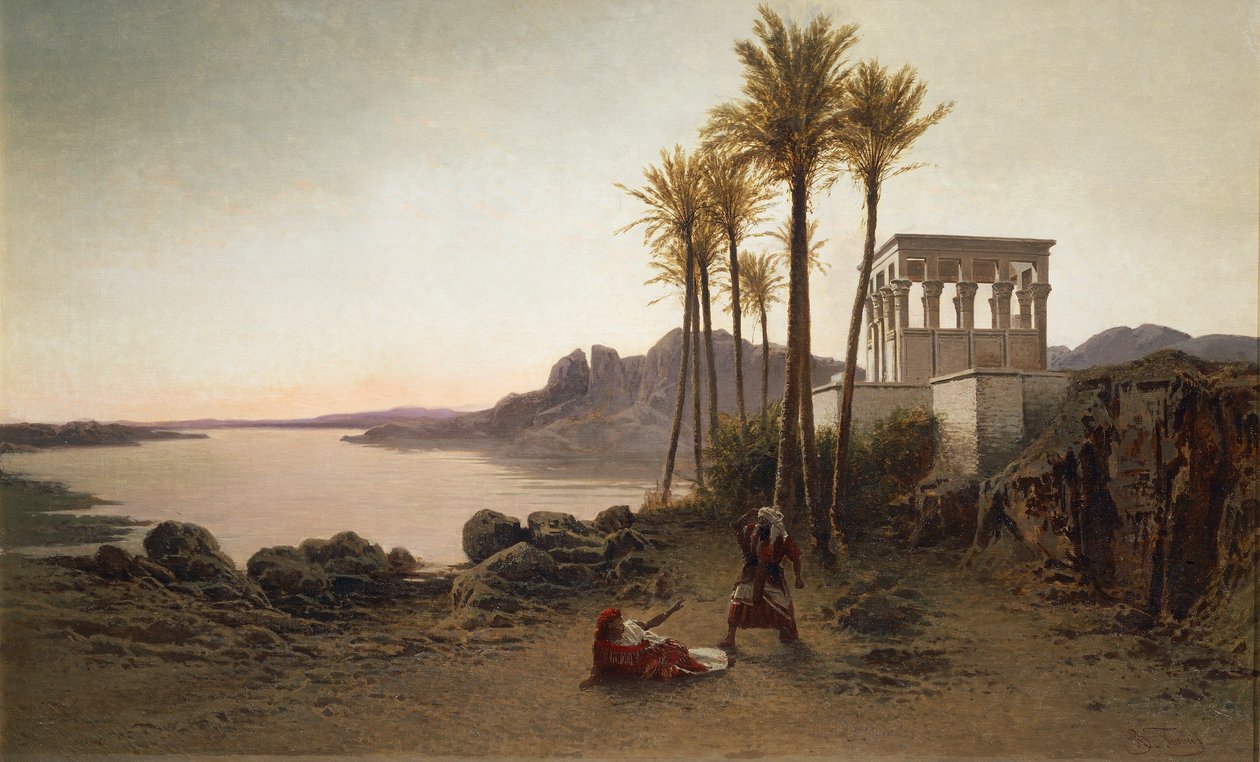 Scéna z Aidy od Giuseppe Verdiho, obraz Achilles Formis (1832-1906), Itálie od Achille Formis Befani