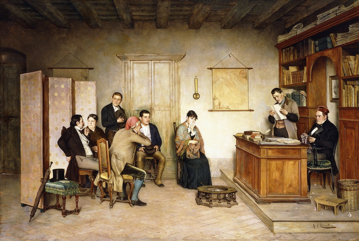 Čtení vůle od Achille Glisenti