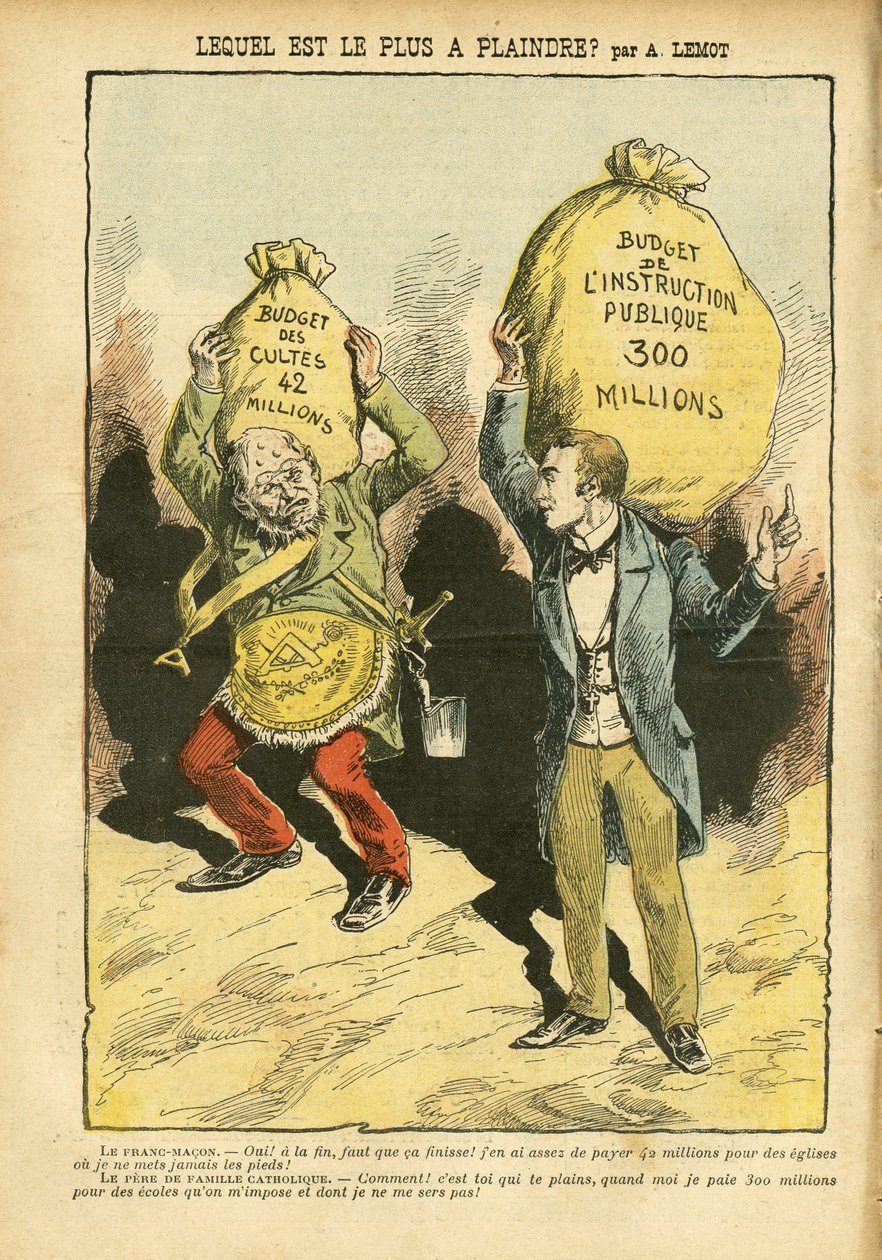 Ilustrace Achille Lemot (1846-1909) v Le Pelerin od Achille Lemot